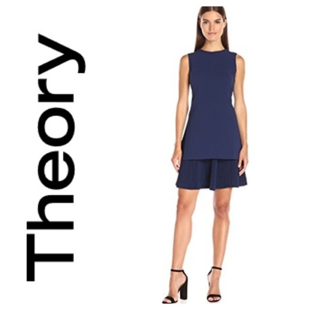 Theory Malkan Layered Dress NWOT - Navy; Size 4